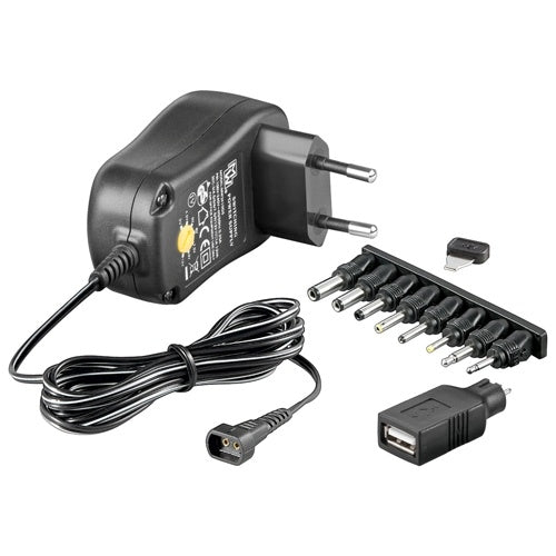 Universal charger/Adapter, 1.5A, 3-12V