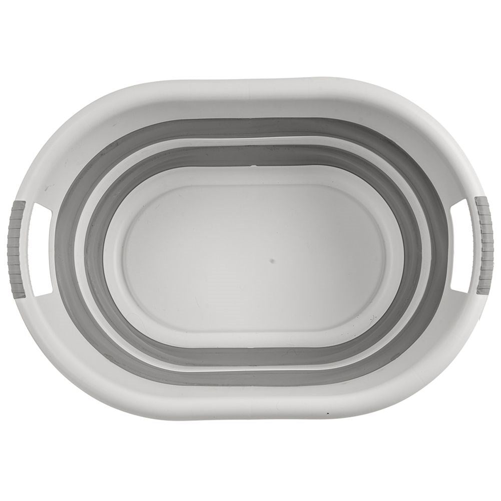 Universal collapsible laundry basket with handle