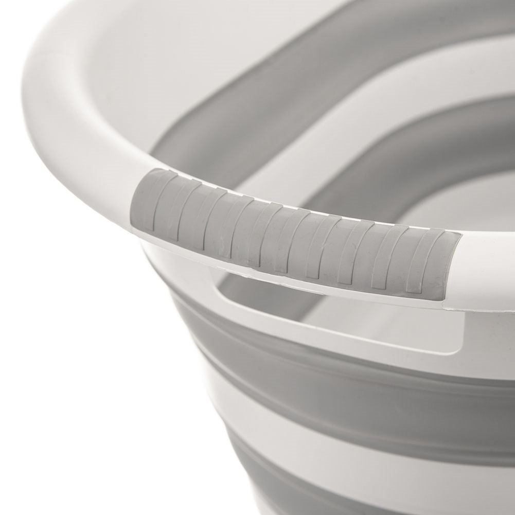 Universal collapsible laundry basket with handle