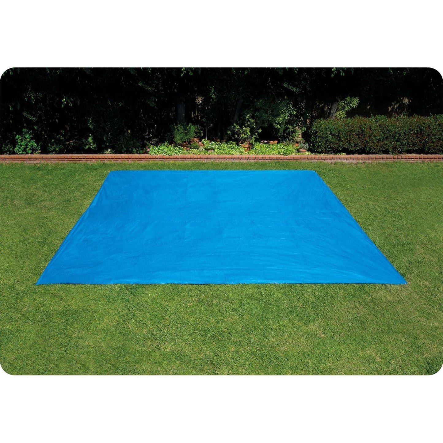 Universal foil tarpaulin mat for a garden swimming pool 488 x 488 cm DM-504
