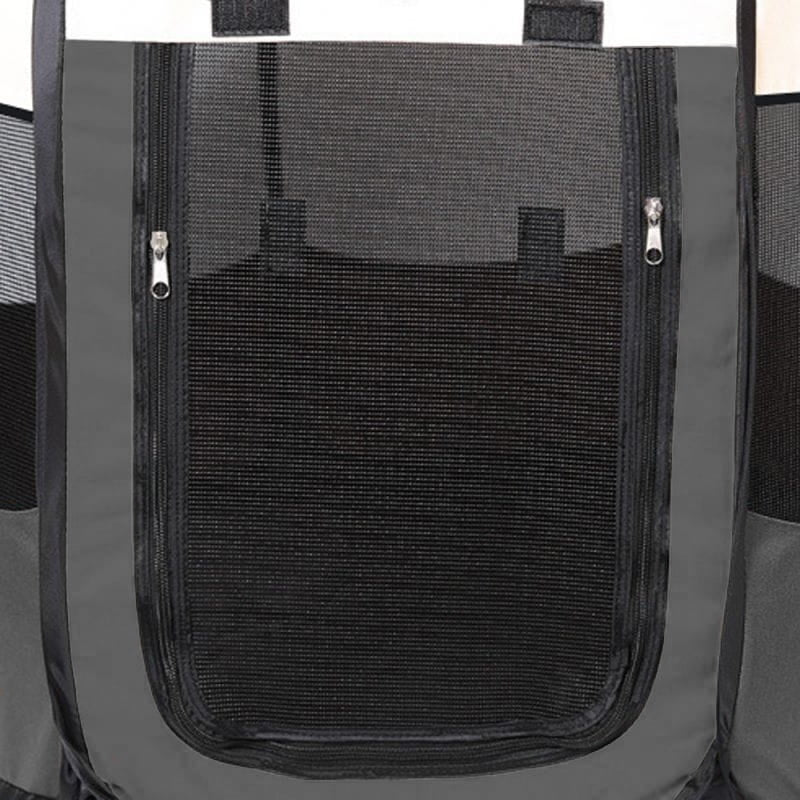 Universal foldable playpen, cage for dogs and cats - gray