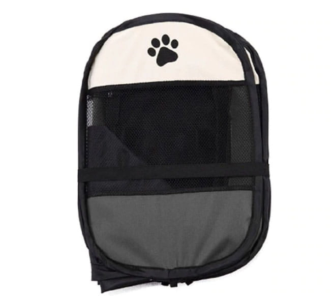 Universal foldable playpen, cage for dogs and cats - gray