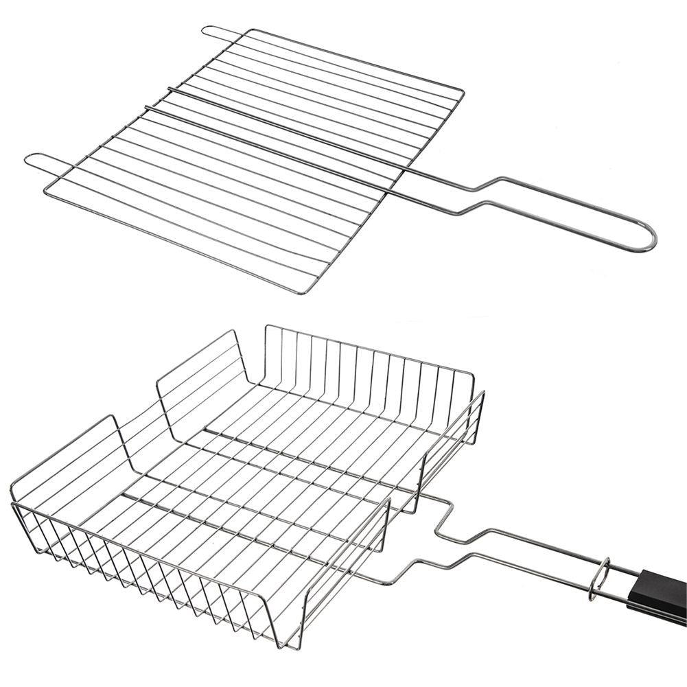 Universal grill grate with locking and non-stick coating