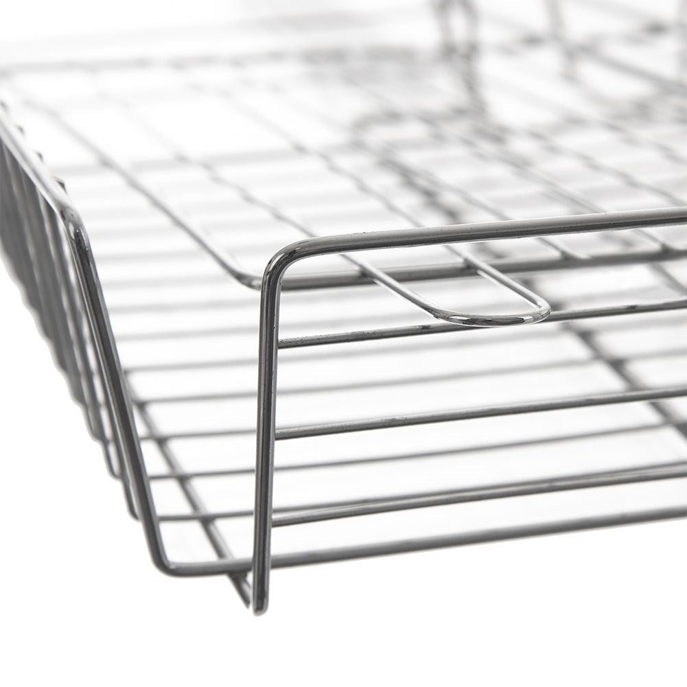 Universal grill grate with locking and non-stick coating