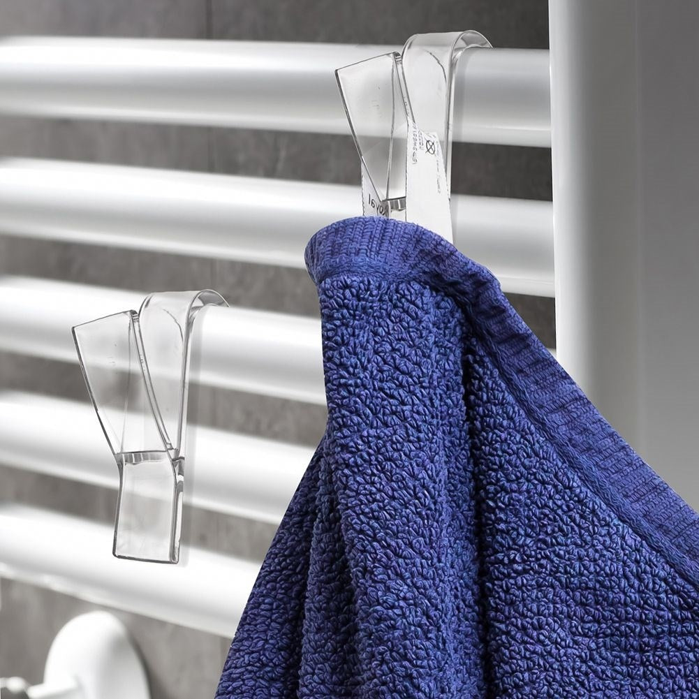 Universal hooks for bathrooms and room radiators