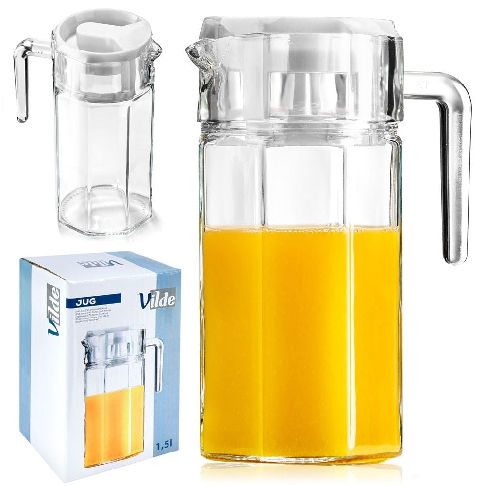 Universal jug with handle and lid, 1.5 litres