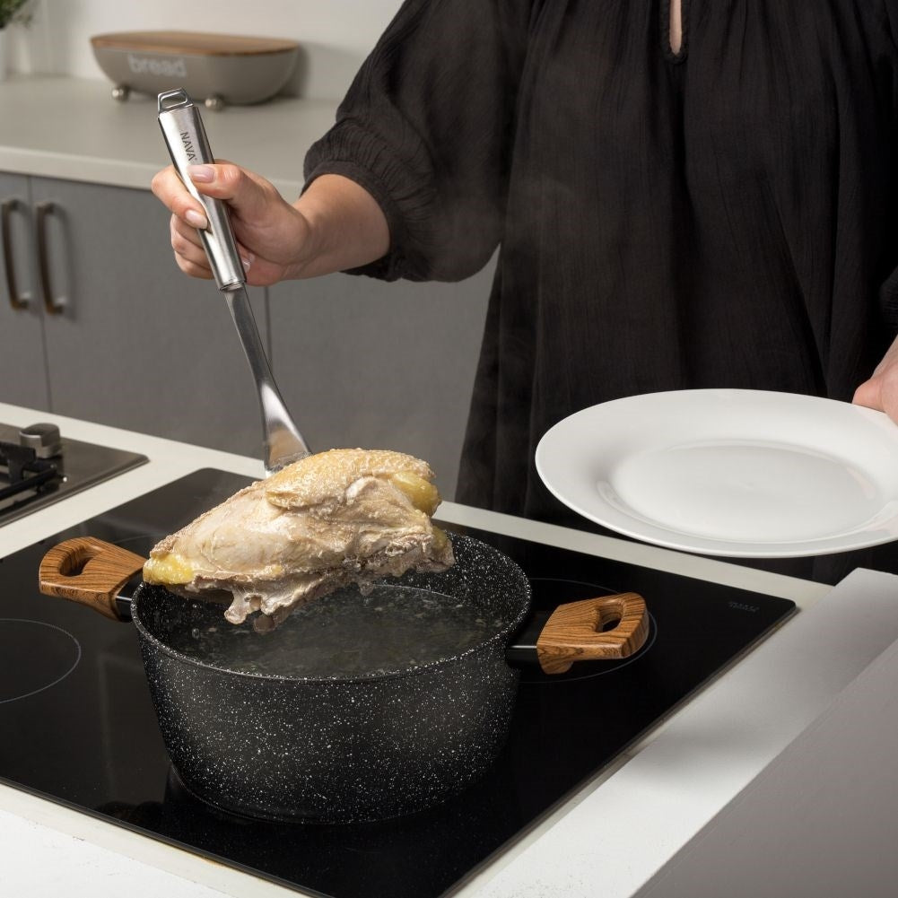 Universal kitchen fork in stainless steel, dishwasher safe