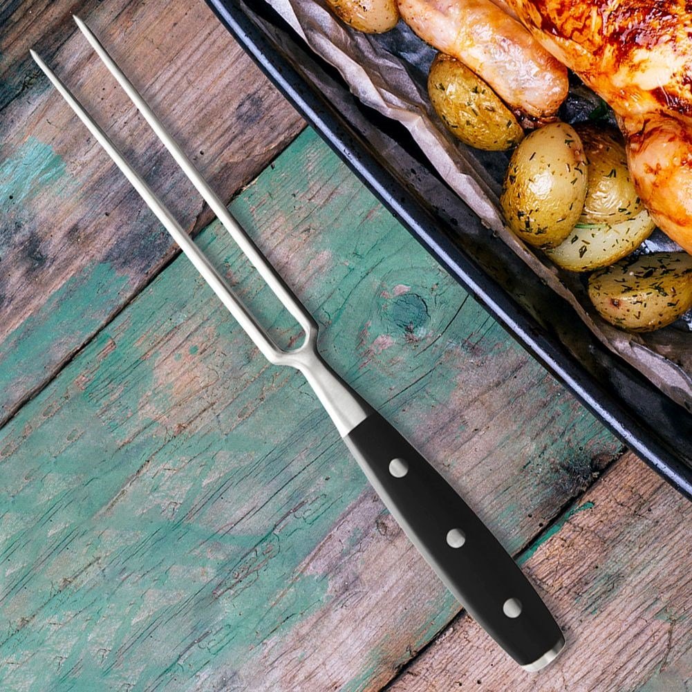 Universal kitchen fork in stainless steel, dishwasher safe