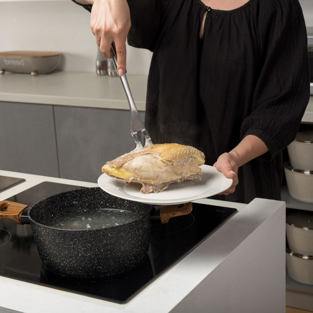 Universal kitchen fork in stainless steel, dishwasher safe