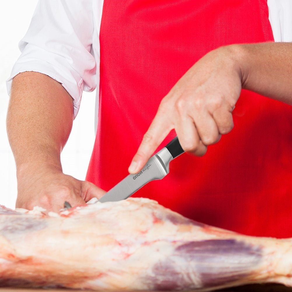 Universal kitchen knife in stainless steel with ABS handle