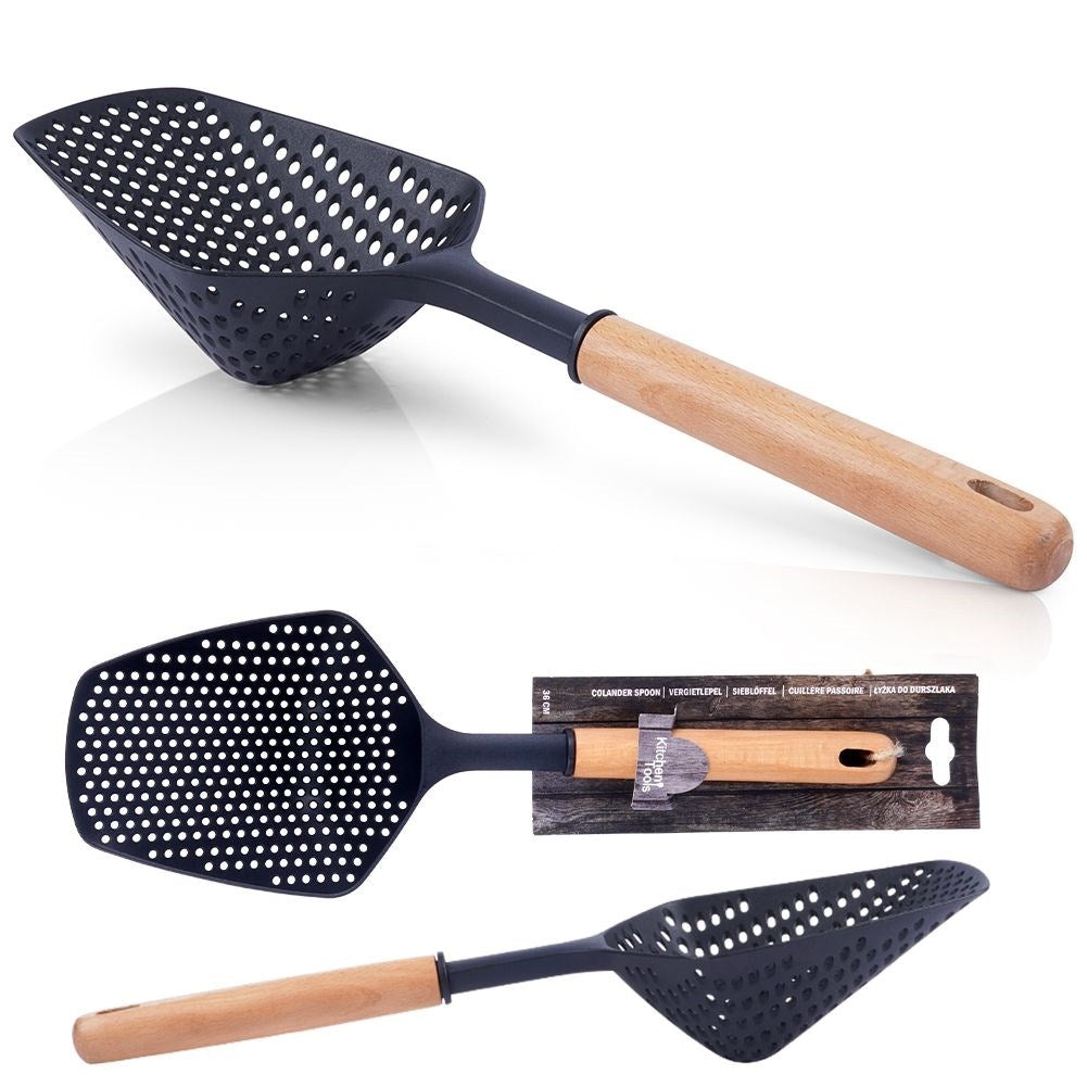 Universal kitchen spoon for pasta and dumplings, durable nylon