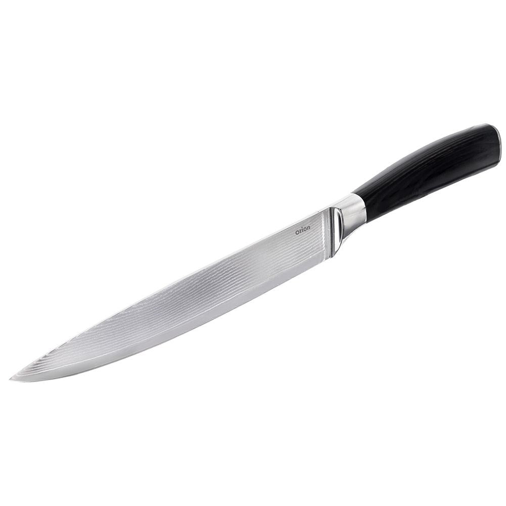Universal knife 15.5 cm Damascus steel, pakka wood handle