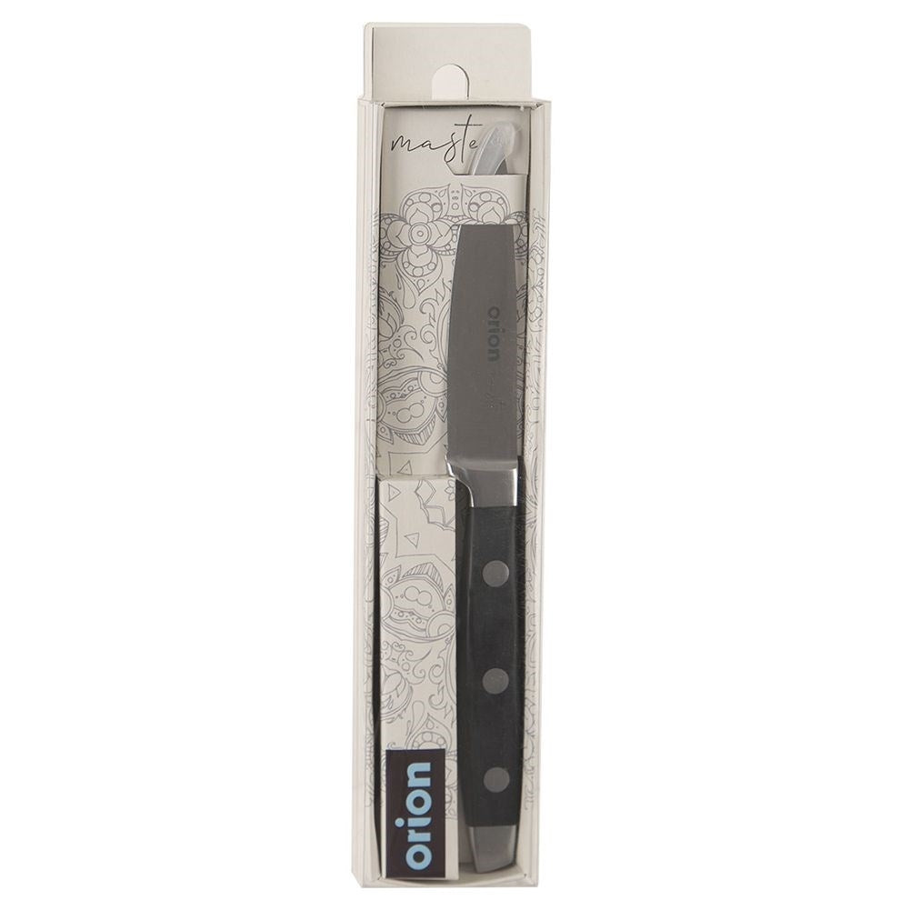 Universal knife in stainless steel with robust ABS handle