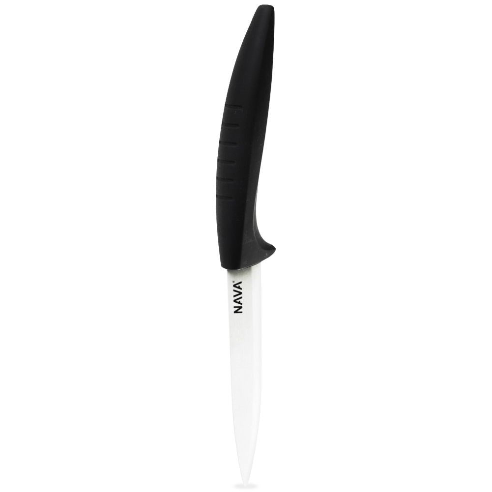 Universal knife with ceramic blade and non-slip handle