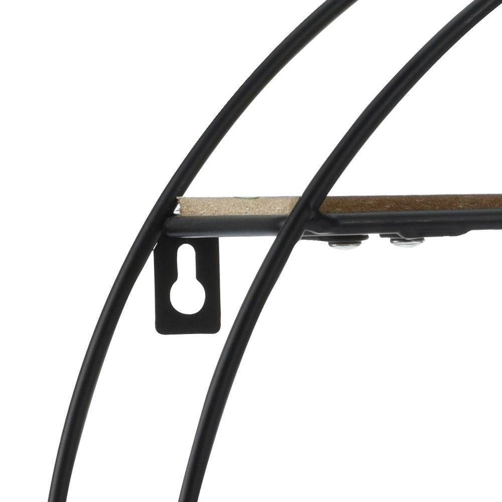 Universal metal wall shelf for decorations and plants