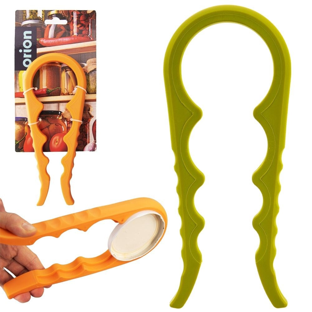 Universal opener for bottles and can lids in various sizes