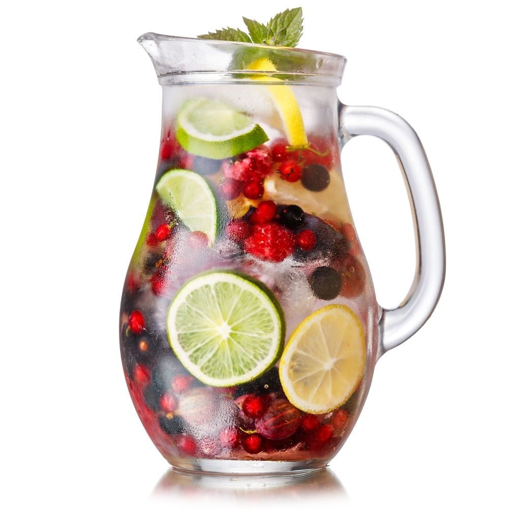Universal pitcher for water, juice, lemonade, iced tea, compote