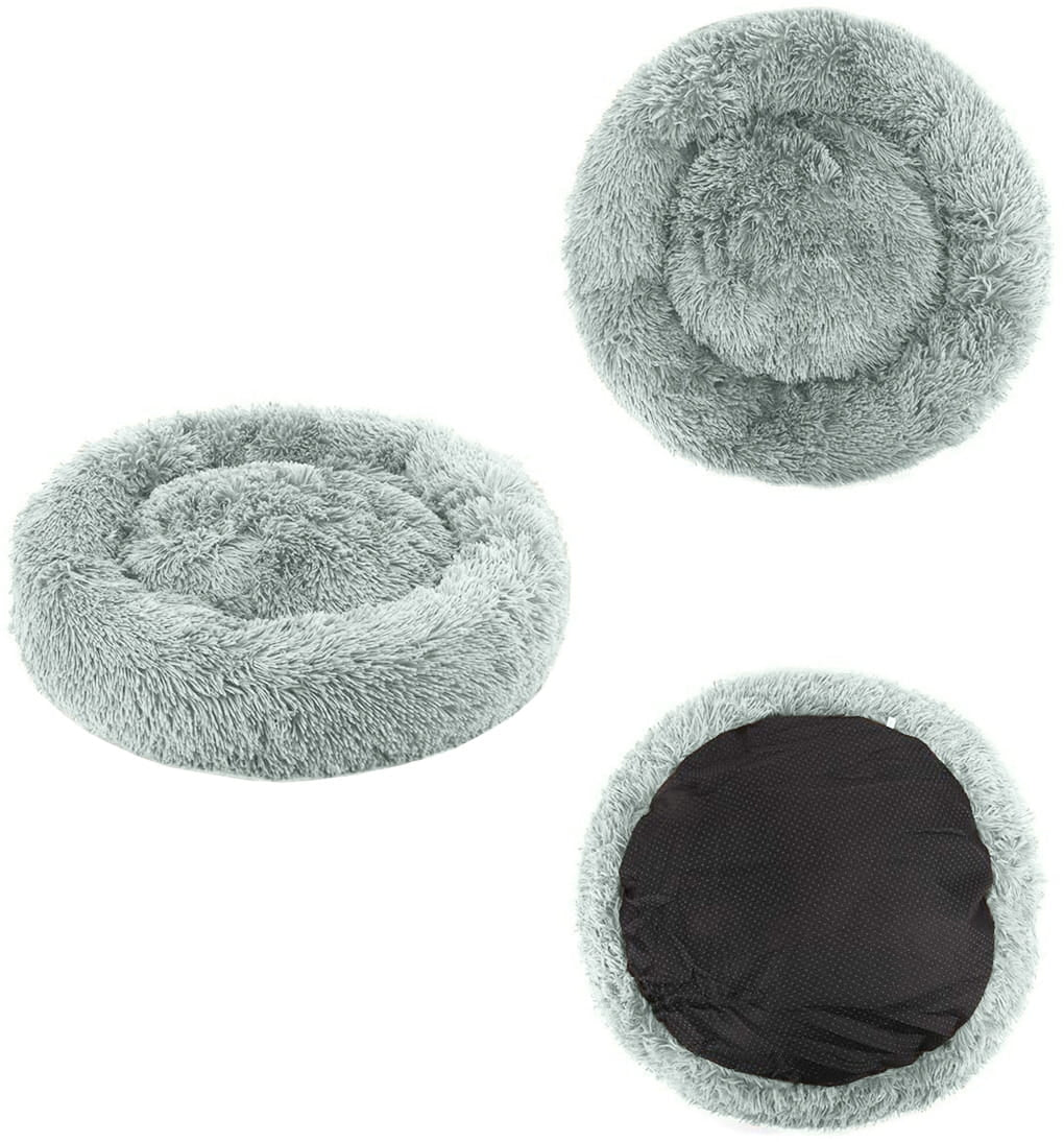 Universal plush bed for Dogs and Cats, 60 cm - light gray
