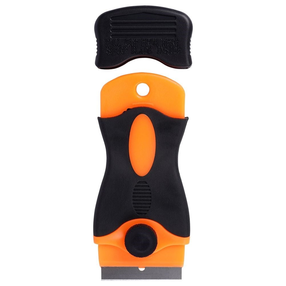 Universal scraper with 3 blades and blade guard for slab cleaning