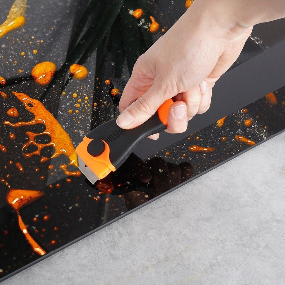 Universal scraper with 3 blades and blade guard for slab cleaning