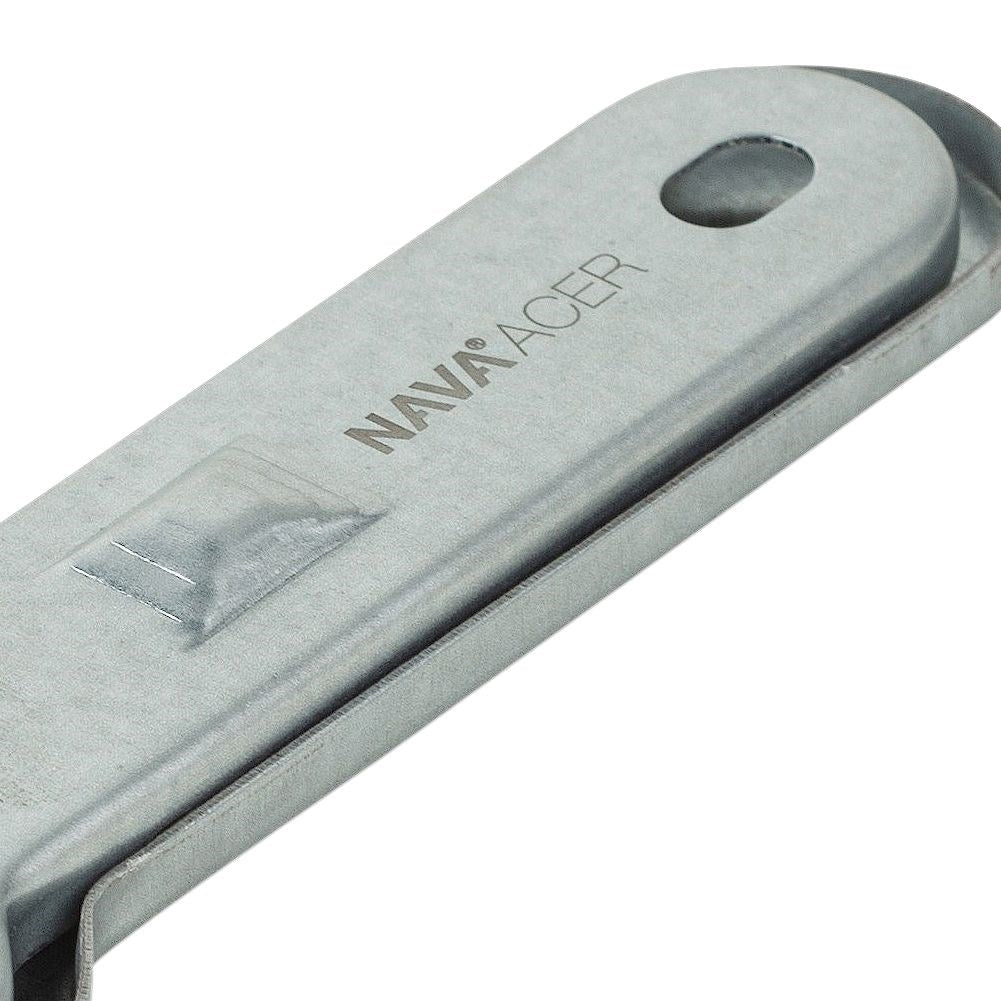 Universal stainless steel scraper for ceramic and induction hobs