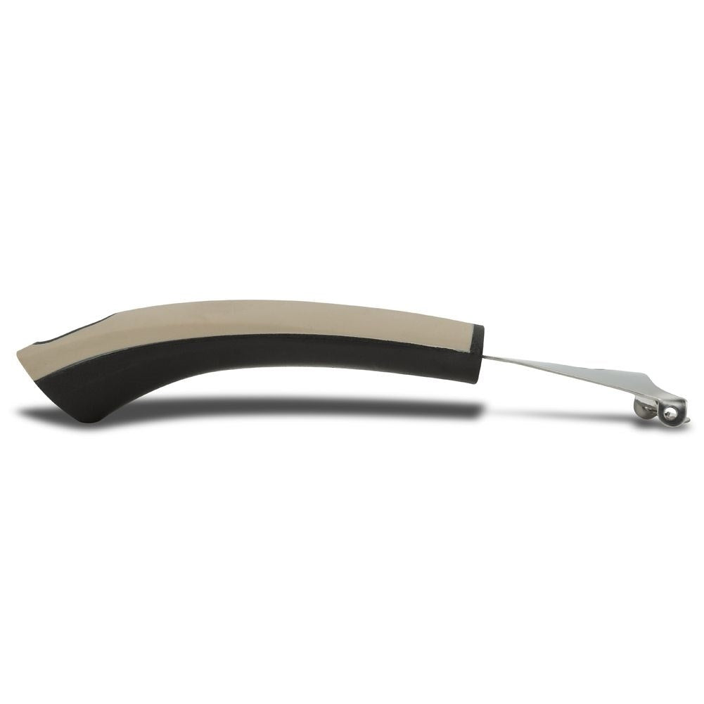 Universal vegetable peeler with stainless steel blade and non-slip handle