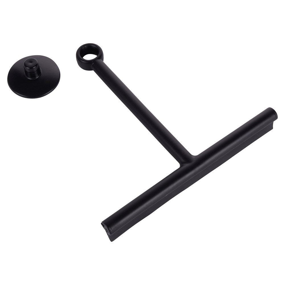 Universal window scraper with suction cup for easy hanging