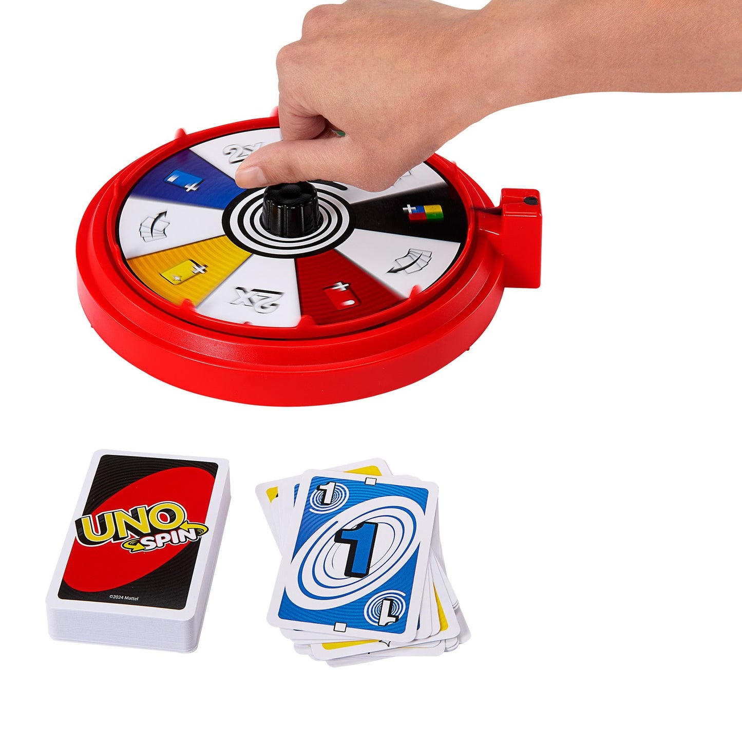 UNO Spin Card Game with Spinning Board, 2-10 Players
