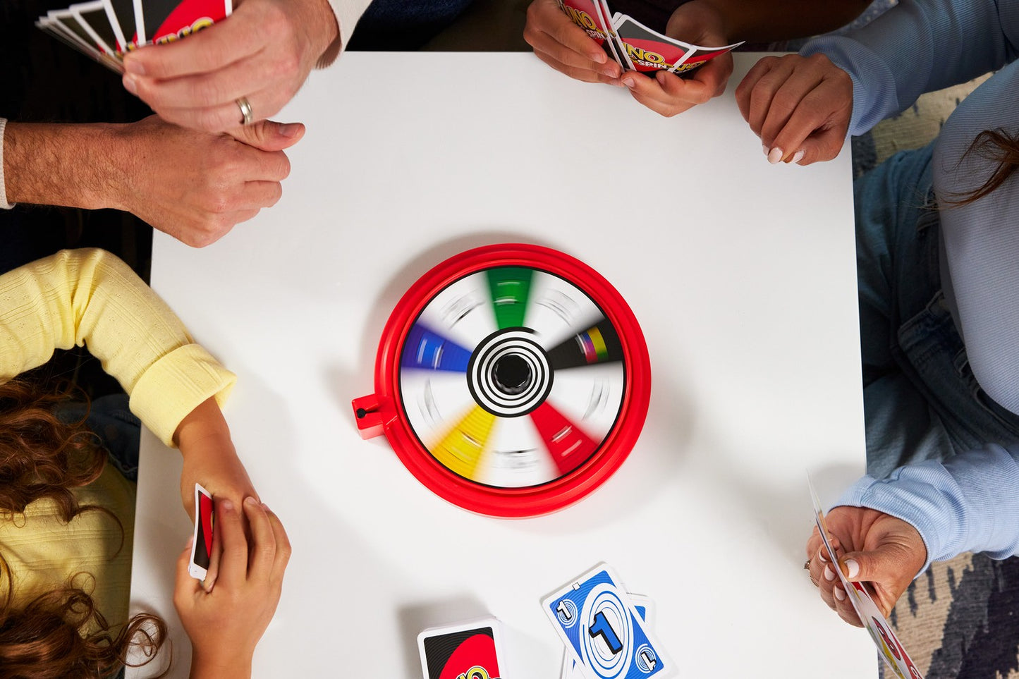 UNO Spin Card Game with Spinning Board, 2-10 Players