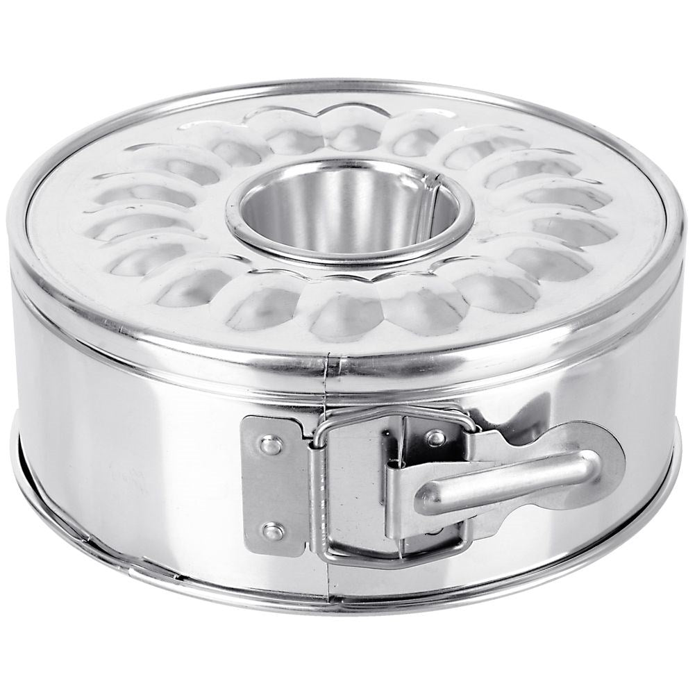 Unzipped cake tin and metal cake tin 16 cm