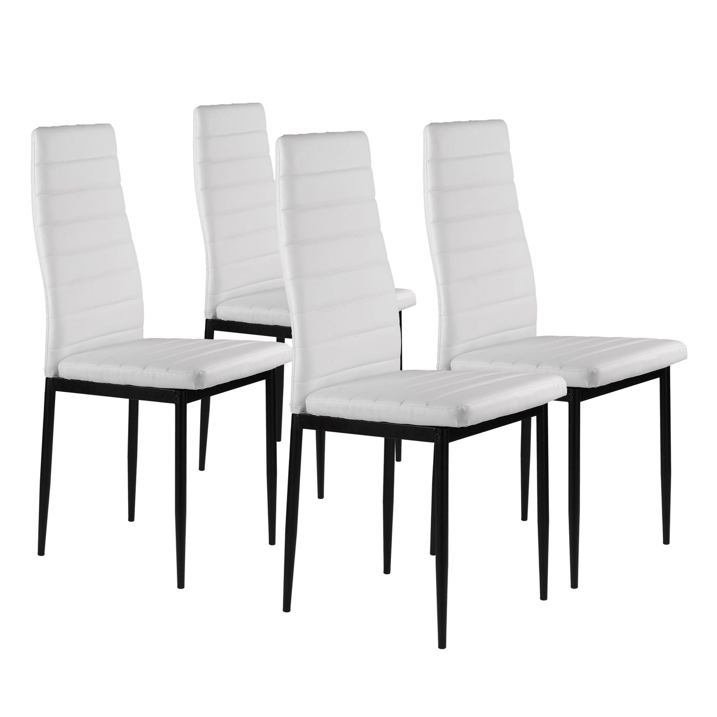 Upholstered chairs 4x chair for the dining room, white ModernHome