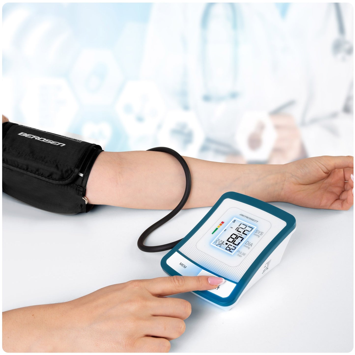 Upper arm blood pressure monitor BD-120 Berdsen