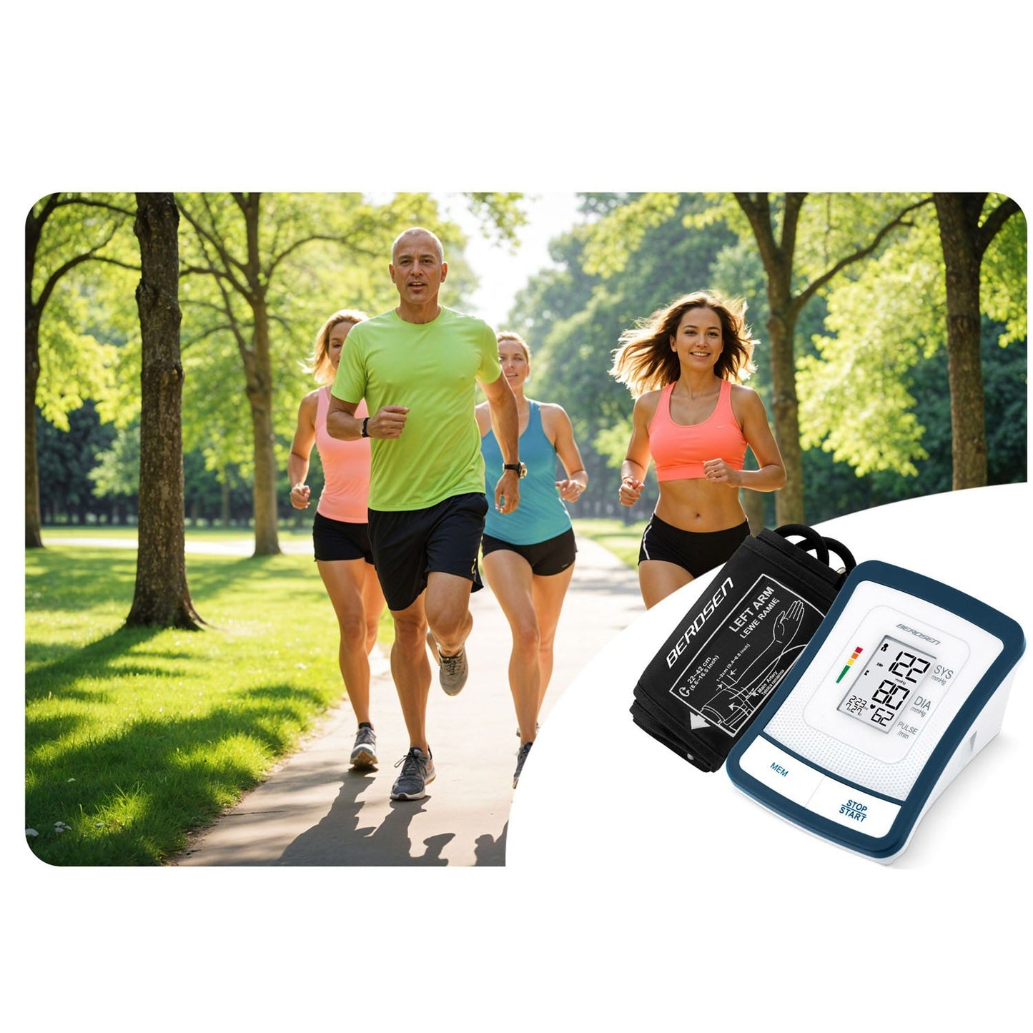 Upper arm blood pressure monitor BD-120 Berdsen