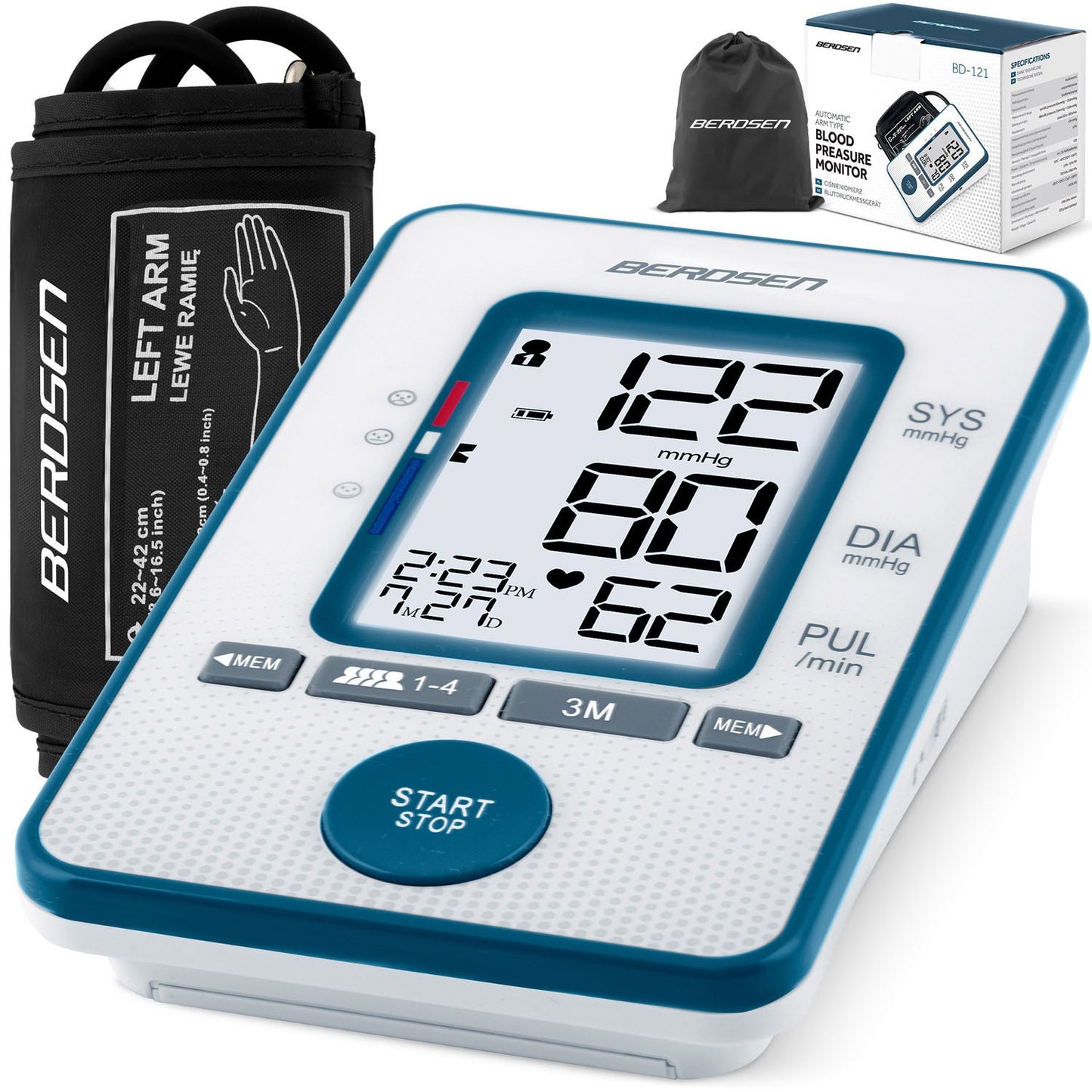 Upper arm blood pressure monitor BD-121 Berdsen