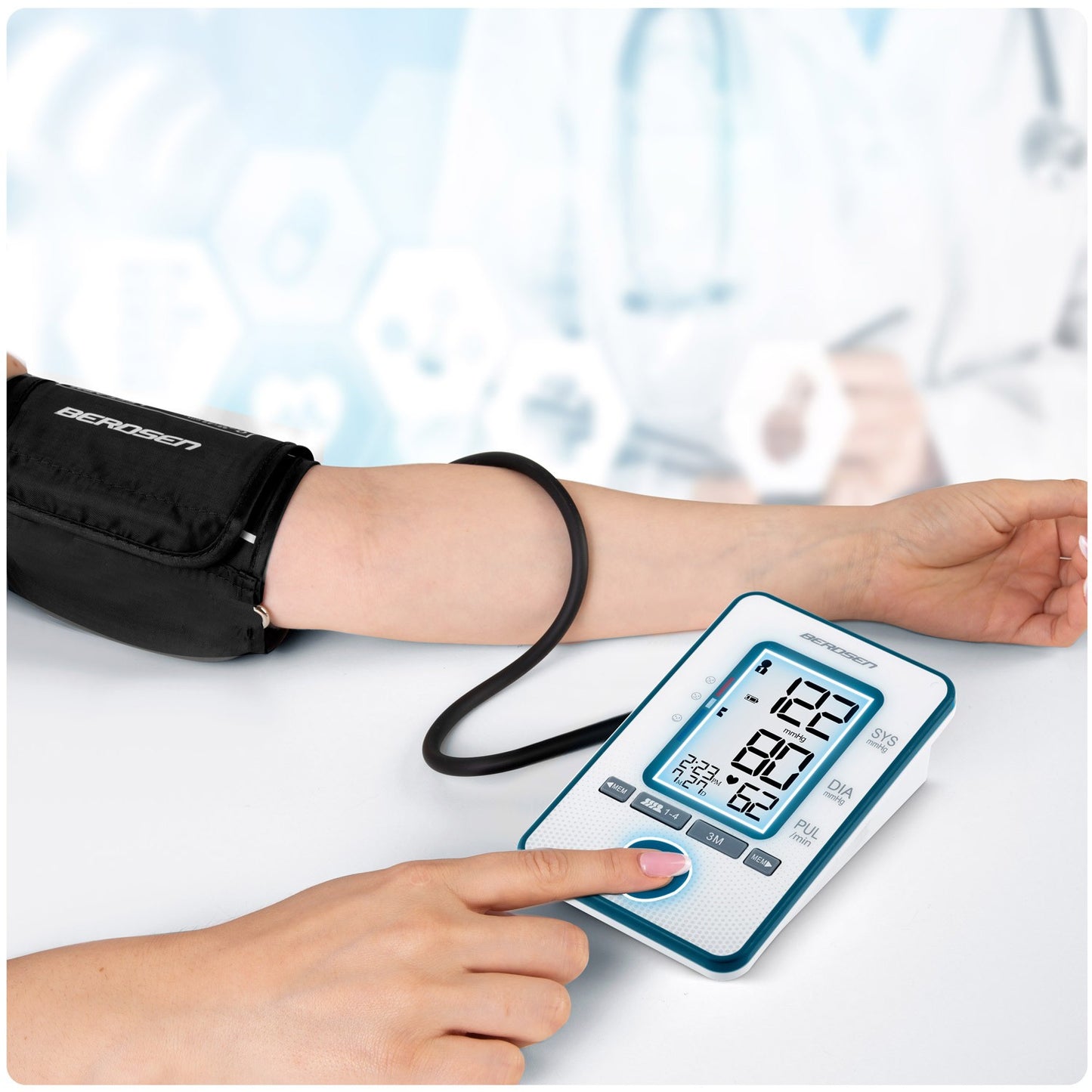 Upper arm blood pressure monitor BD-121 Berdsen