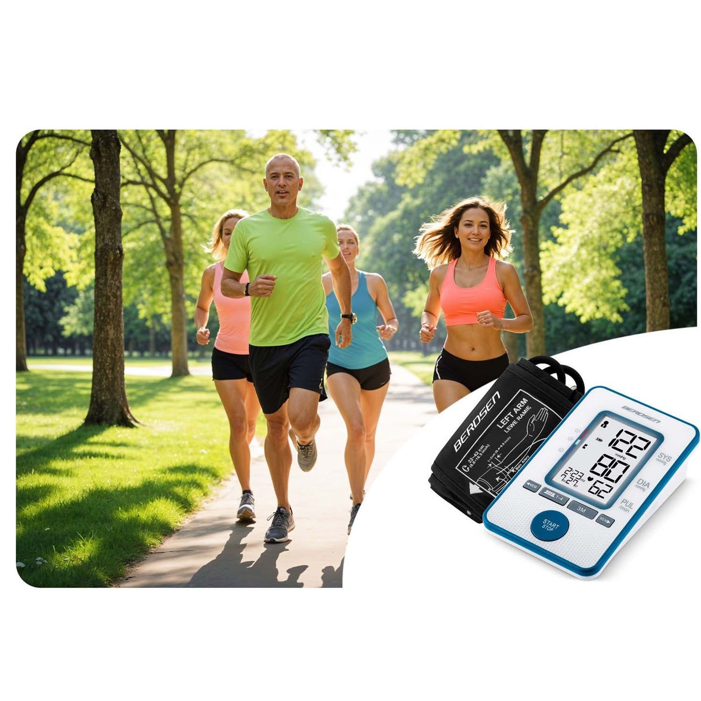Upper arm blood pressure monitor BD-121 Berdsen