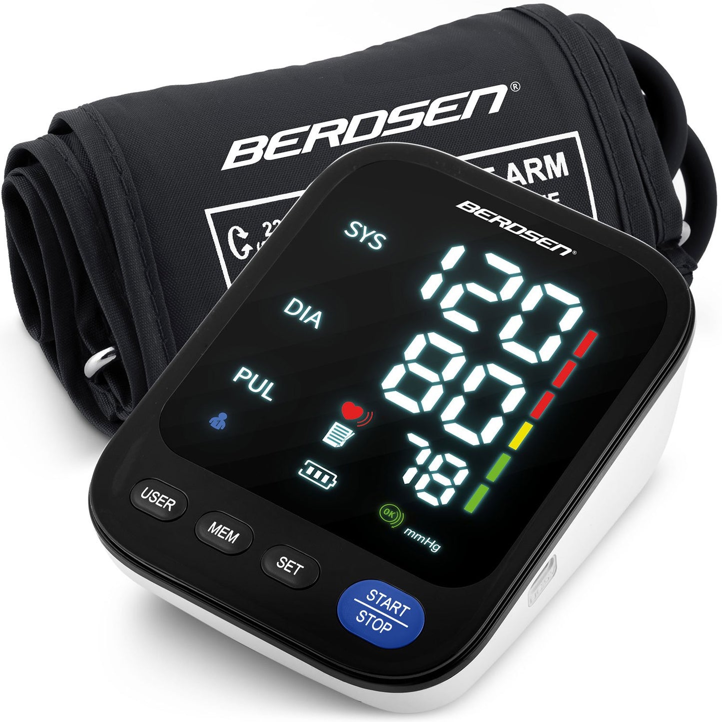 Upper arm blood pressure monitor with Polish messages BD-122 Berdsen