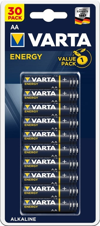 VARTA Alkaline AA batteries 1.5V, 30-pack