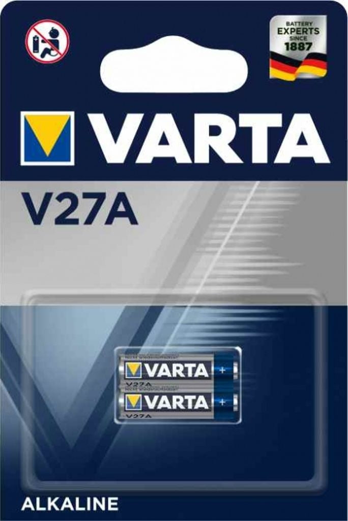 VARTA Alkaline Special Battery V27A / LR27, 12V, 2-pack