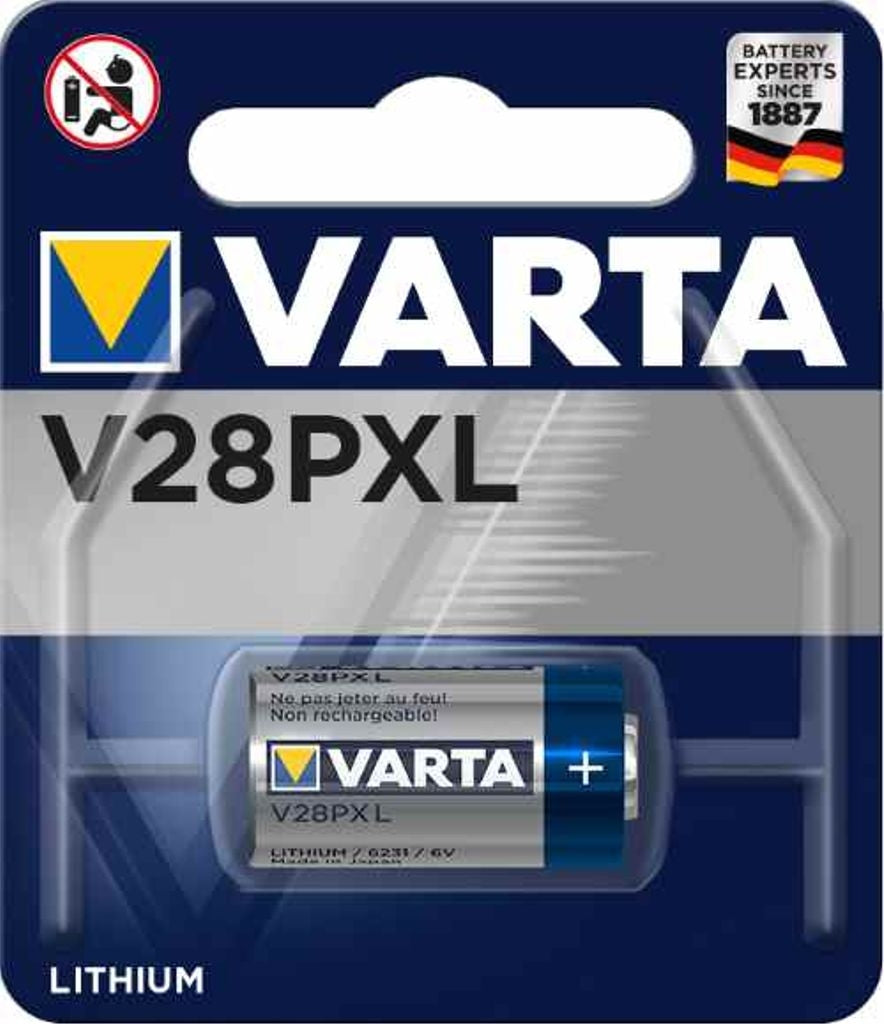 VARTA Lithium Cylindrical Battery V28PXL, 6V