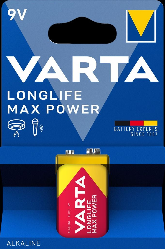 VARTA Longlife Max Power 9V battery