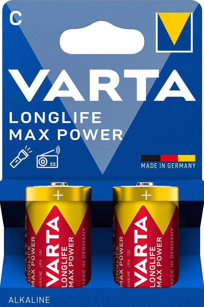 VARTA Longlife Max Power C LR14 battery 2-pack