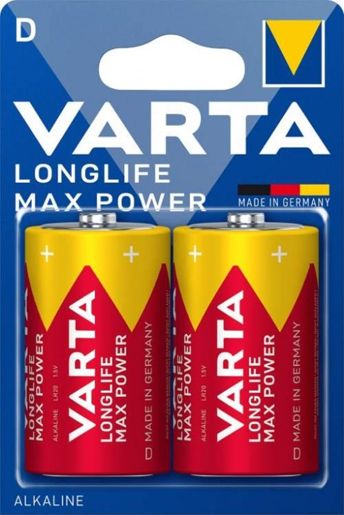 VARTA Longlife Max Power D battery, 2-pack