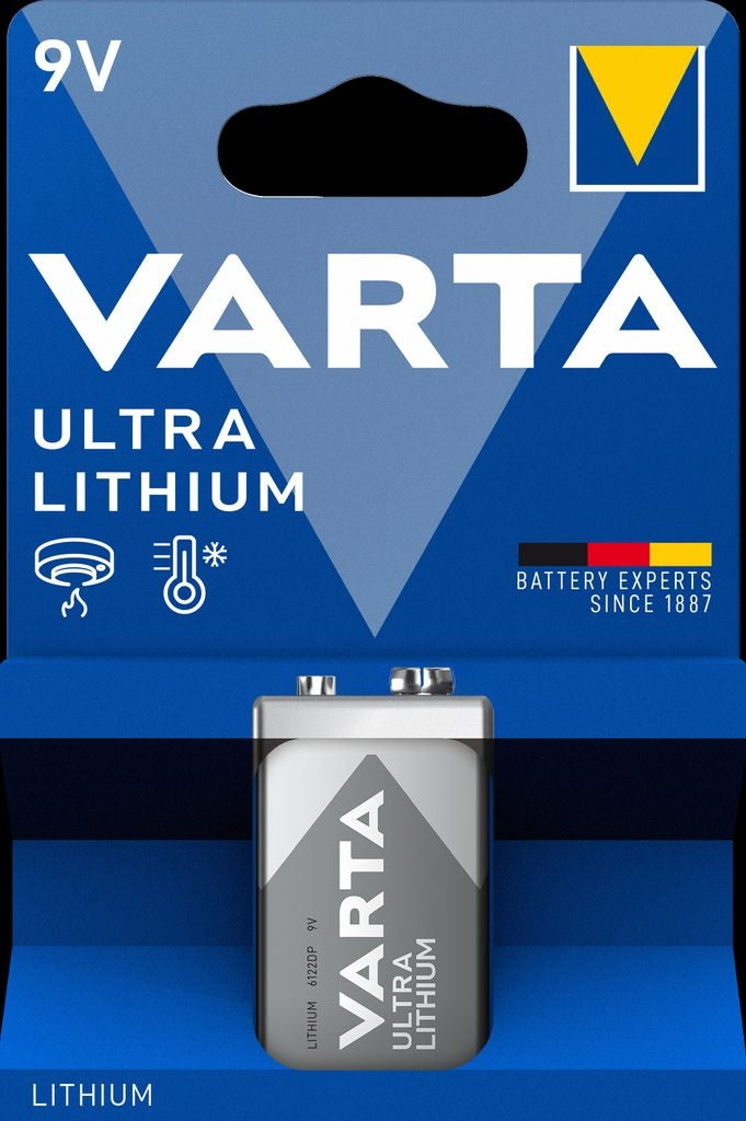 VARTA Ultra Lithium 9V battery