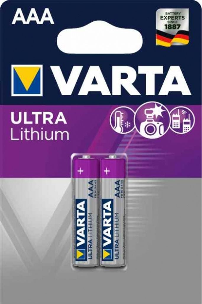 VARTA Ultra Lithium AAA battery, 2-pack
