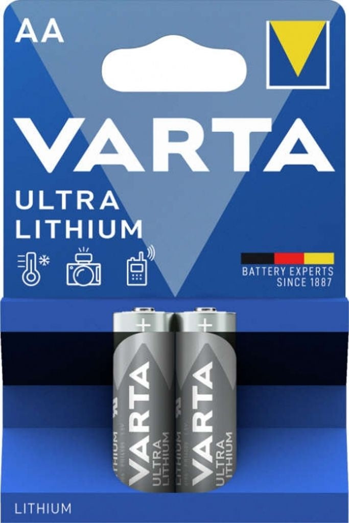 VARTA Ultra Lithium AA battery, 2-pack