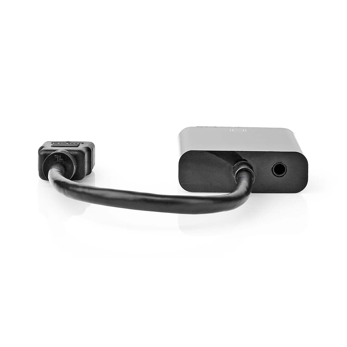 VGA adapter | HDMI™ Connector | VGA female 15p / 3.5 mm Female | Nickel plated | Straight | PVC | Black | Box