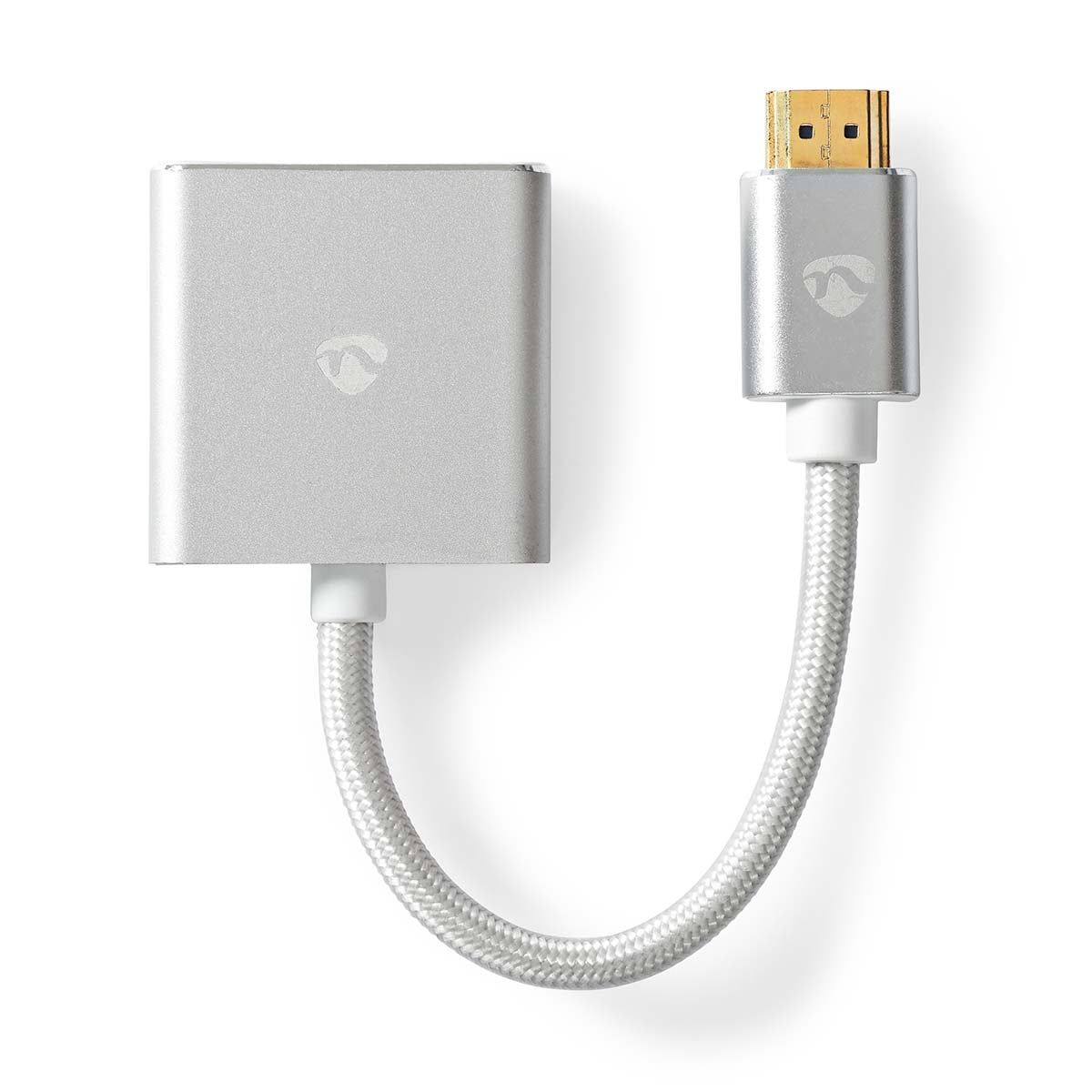 VGA adapter | HDMI™ Connector | VGA female 15p | Gold Plated | Straight | Aluminum | Silver | Carton with covered window