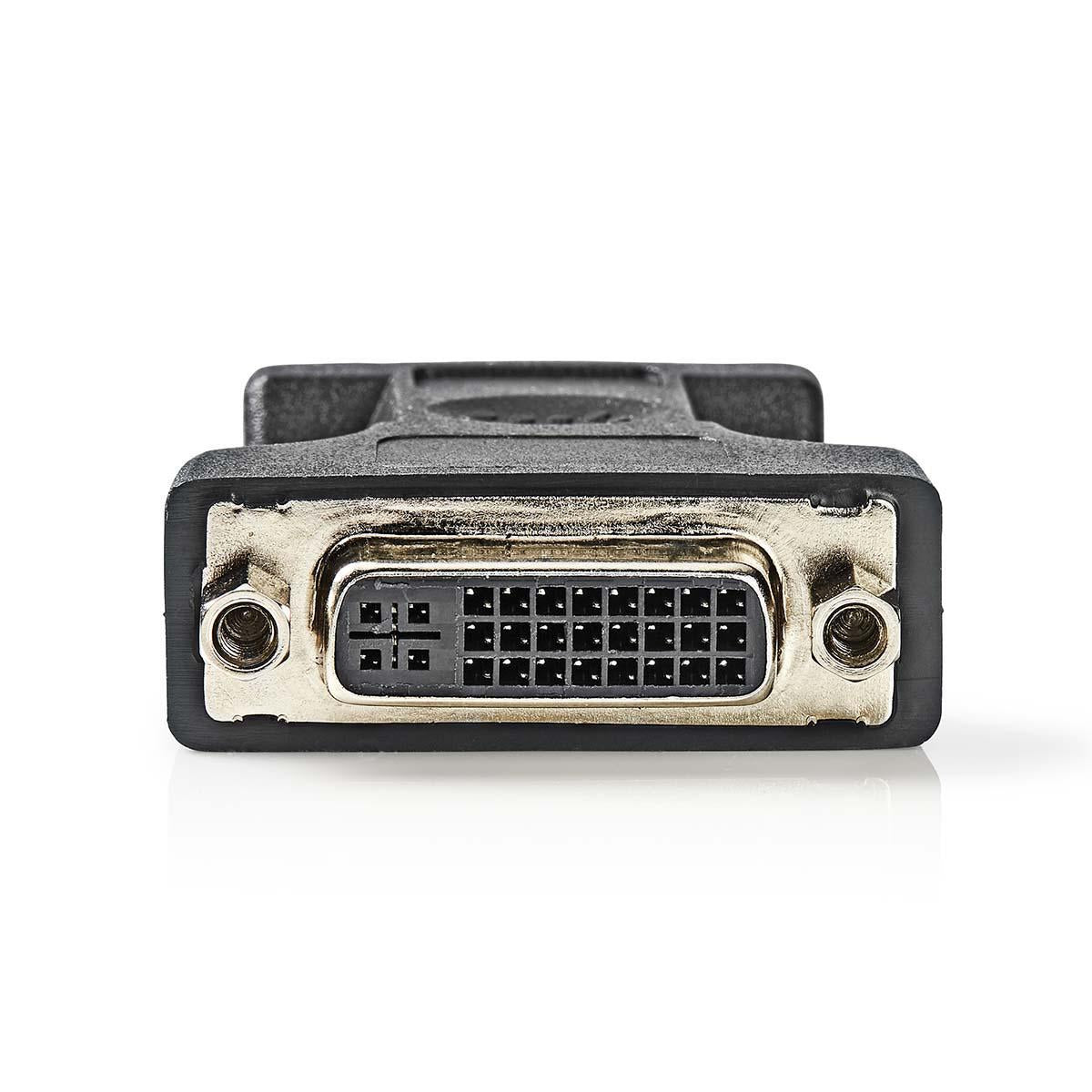 VGA adapter | VGA Male | DVI-I 24+5-Pin Female | Nickel plated | Straight | ABS / Metal | Black | Plastic bag