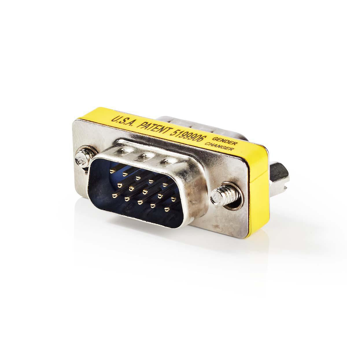 VGA adapter | VGA Male | VGA Male | Nickel Plated | Straight | Metal | Metal | Plastic bag